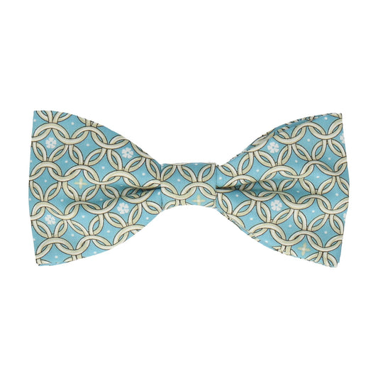 Thomas David Duck Egg Blue Liberty Cotton Bow Tie