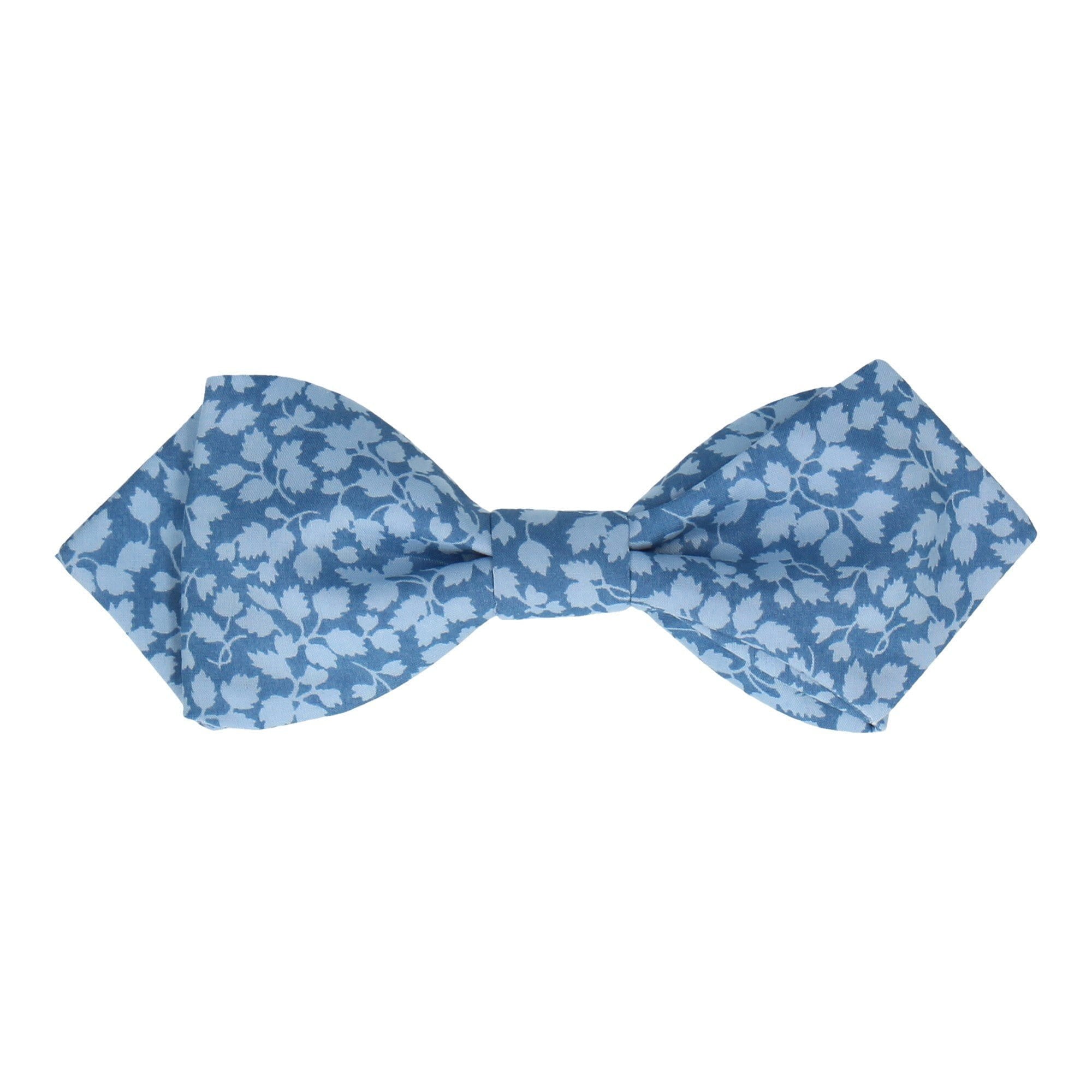 Blue Floral Glenjade Liberty Cotton Bow Tie - Bow Tie with Free UK Delivery - Mrs Bow Tie