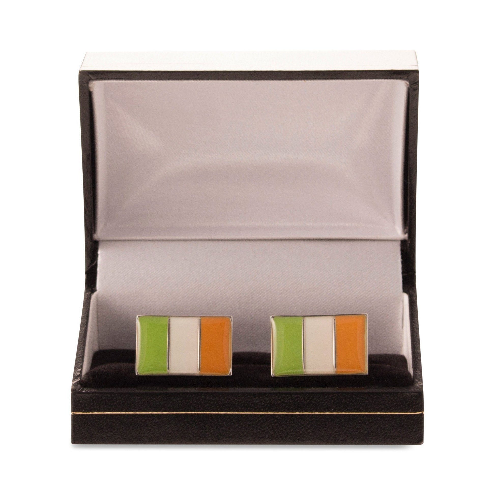 Irish Flag Cufflinks - Cufflinks with Free UK Delivery - Mrs Bow Tie