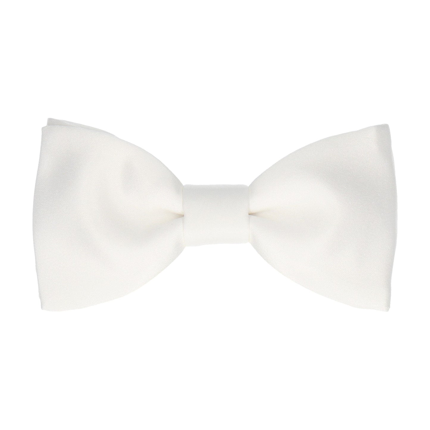 Solid Plain White Satin Bow Tie - Bow Tie with Free UK Delivery - Mrs Bow Tie