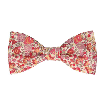 Pink Floral Emma & Georgina Liberty Cotton Bow Tie - Bow Tie with Free UK Delivery - Mrs Bow Tie