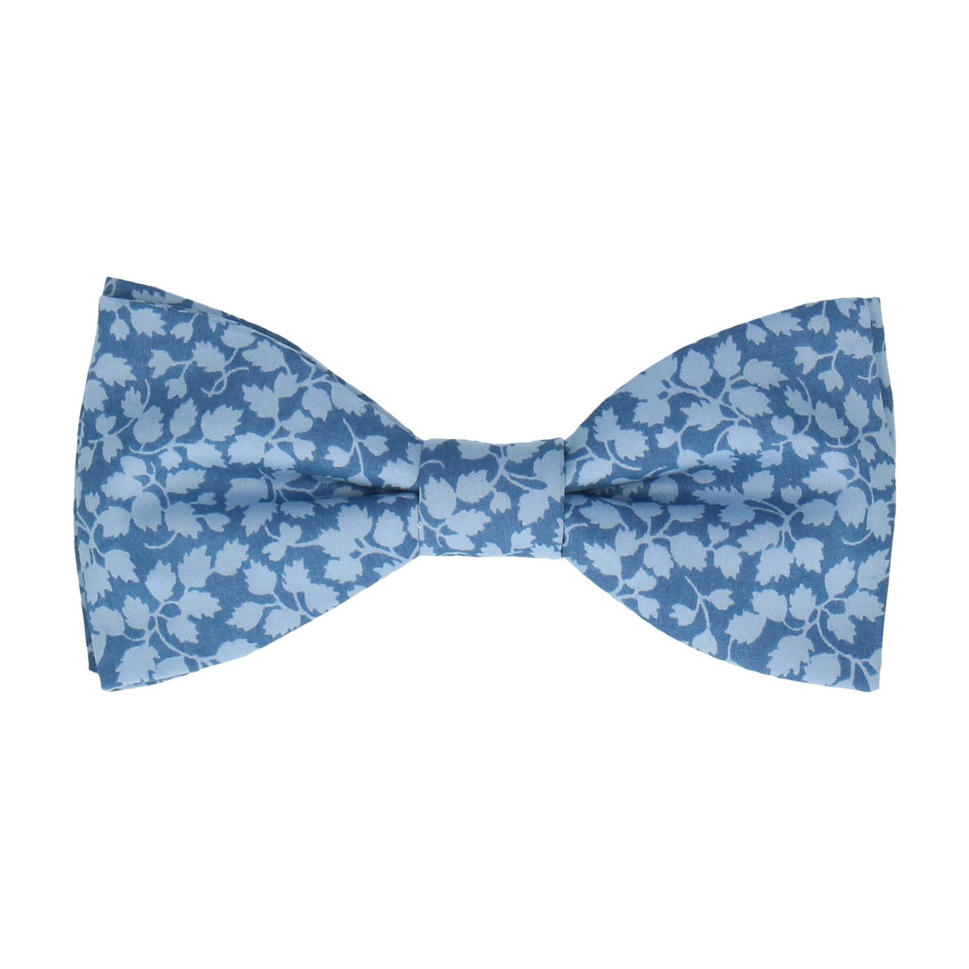 Blue Floral Glenjade Liberty Cotton Bow Tie - Bow Tie with Free UK Delivery - Mrs Bow Tie