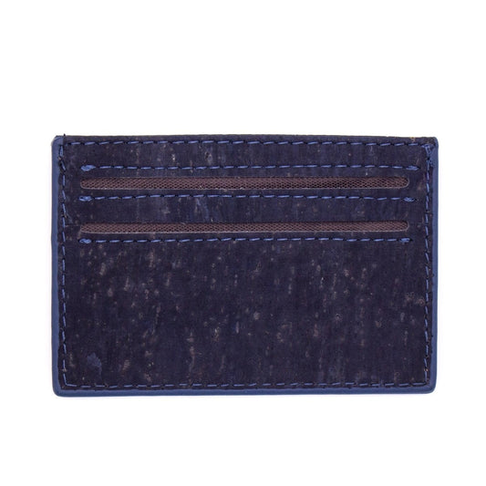 Minimalist Cork Card Wallet (Navy)