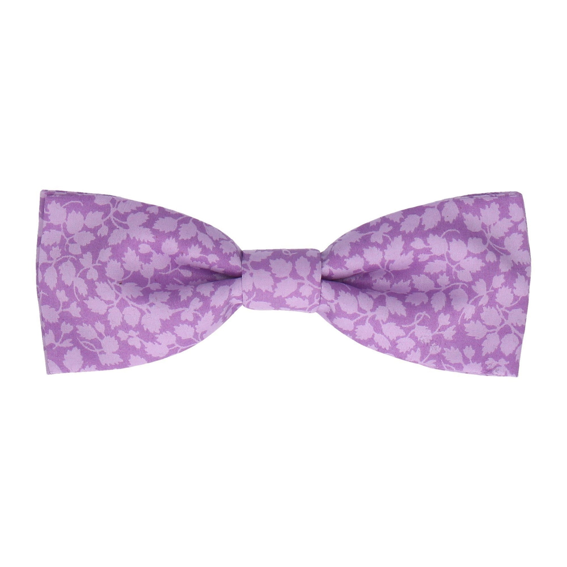 Purple Glenjade Liberty Cotton Bow Tie - Bow Tie with Free UK Delivery - Mrs Bow Tie