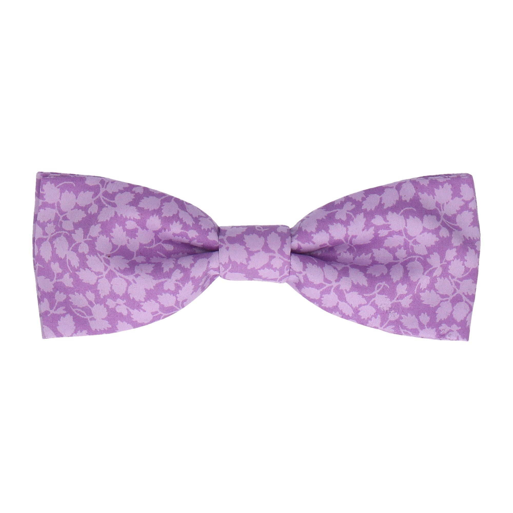 Purple Glenjade Liberty Cotton Bow Tie - Bow Tie with Free UK Delivery - Mrs Bow Tie