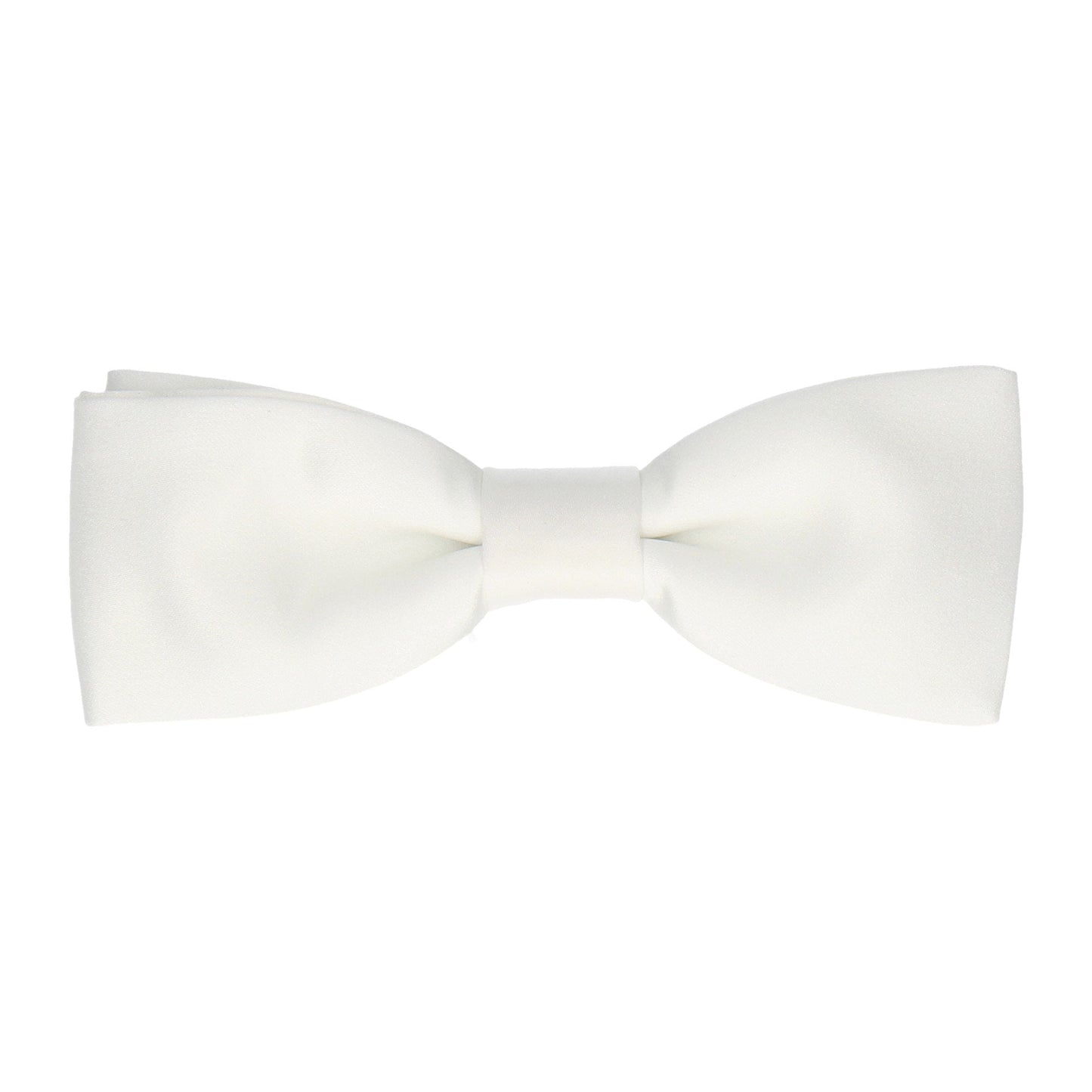 Solid Plain White Satin Bow Tie - Bow Tie with Free UK Delivery - Mrs Bow Tie