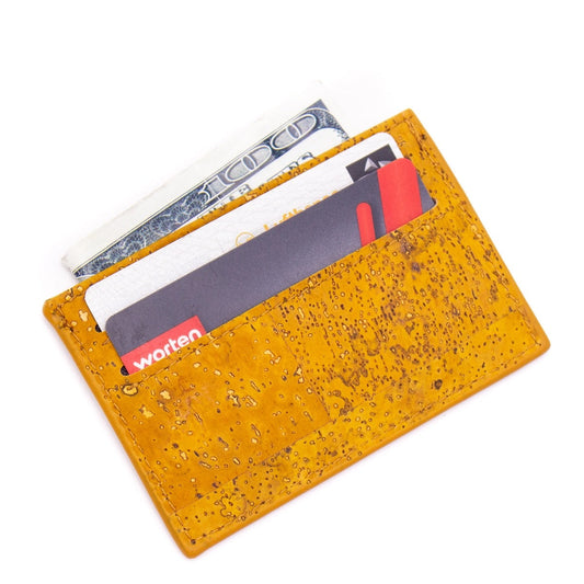 Minimalist Cork Card Wallet (Tan)