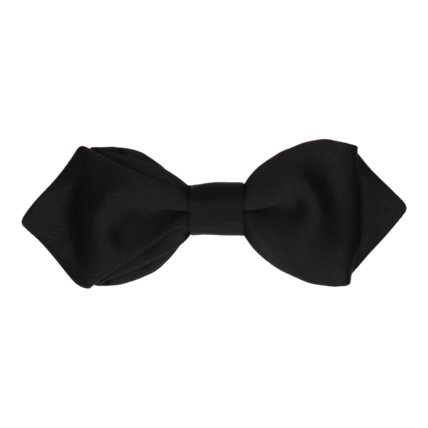 Plain Solid Black Satin Bow Tie - Bow Tie with Free UK Delivery - Mrs Bow Tie