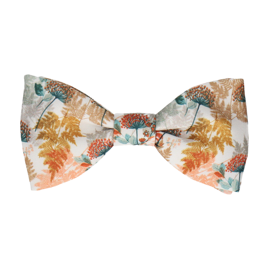 Daya Floral Autumn Orange Bow Tie