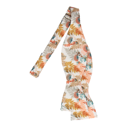 Daya Floral Autumn Orange Bow Tie