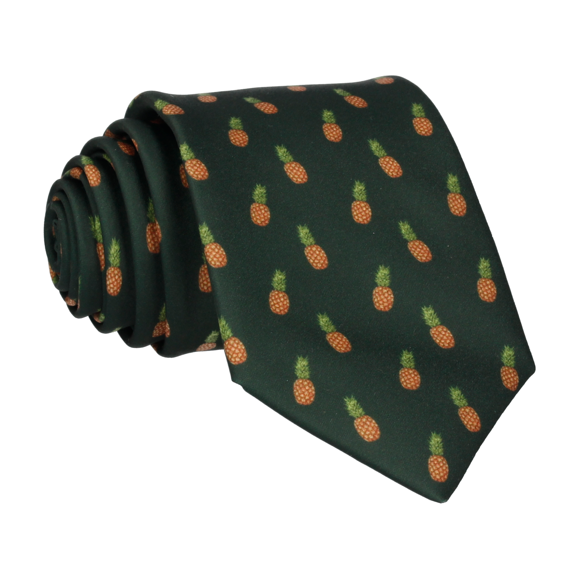 Green Pineapple Ananas Tie - Tie with Free UK Delivery - Mrs Bow Tie