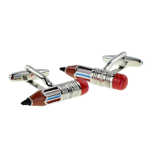 Colourful Pencils Cufflinks - Cufflinks with Free UK Delivery - Mrs Bow Tie