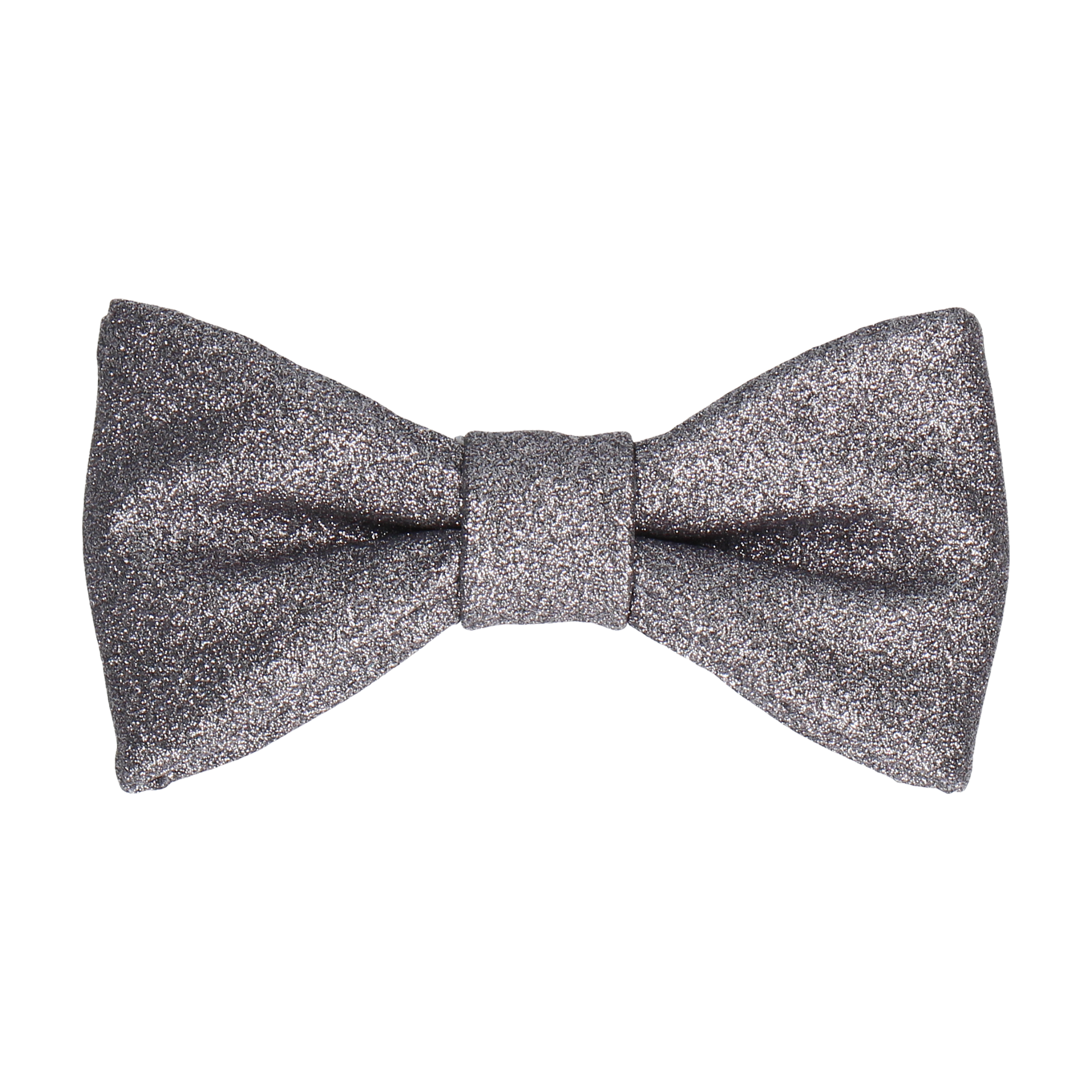 Dark Silver Glitter Bow Tie - Bow Tie with Free UK Delivery - Mrs Bow Tie