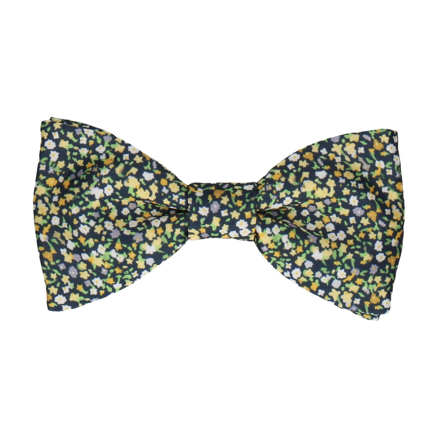 Ditsy Floral Yellow Flower Wall Bow Tie - Bow Tie with Free UK Delivery - Mrs Bow Tie