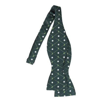 Plaid Dark Green Golfing Bow Tie - Bow Tie with Free UK Delivery - Mrs Bow Tie