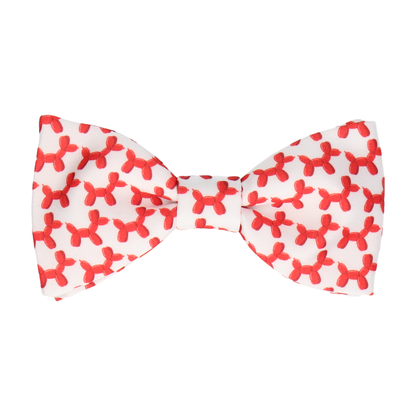 White & Red Balloon Dogs Bow Tie - Bow Tie with Free UK Delivery - Mrs Bow Tie