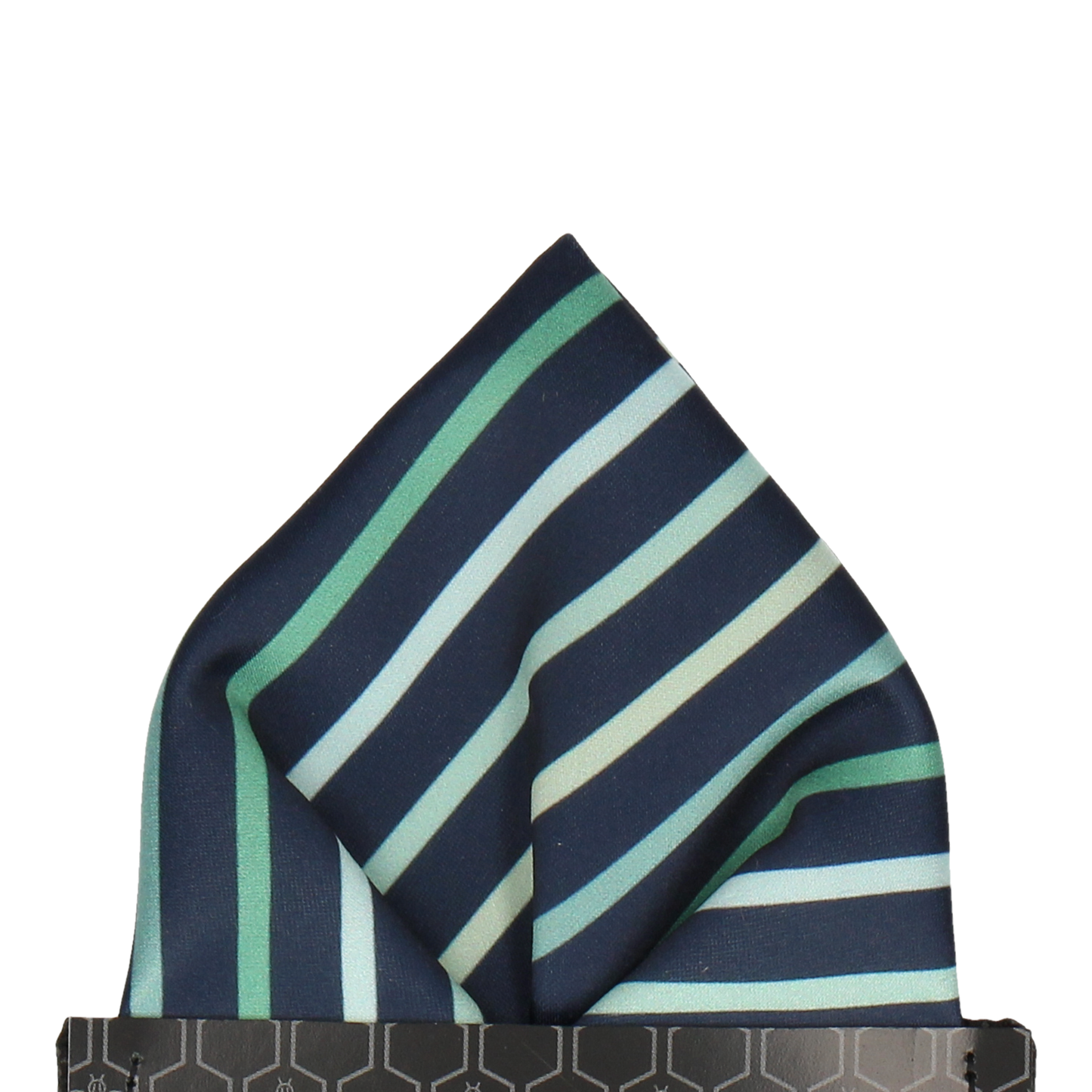 Green Ombre Stripe  Pocket Square - Pocket Square with Free UK Delivery - Mrs Bow Tie