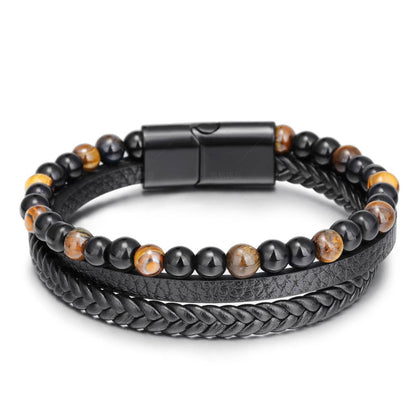 3 Strand Tiger Eye Magnetic Clasp Bracelet