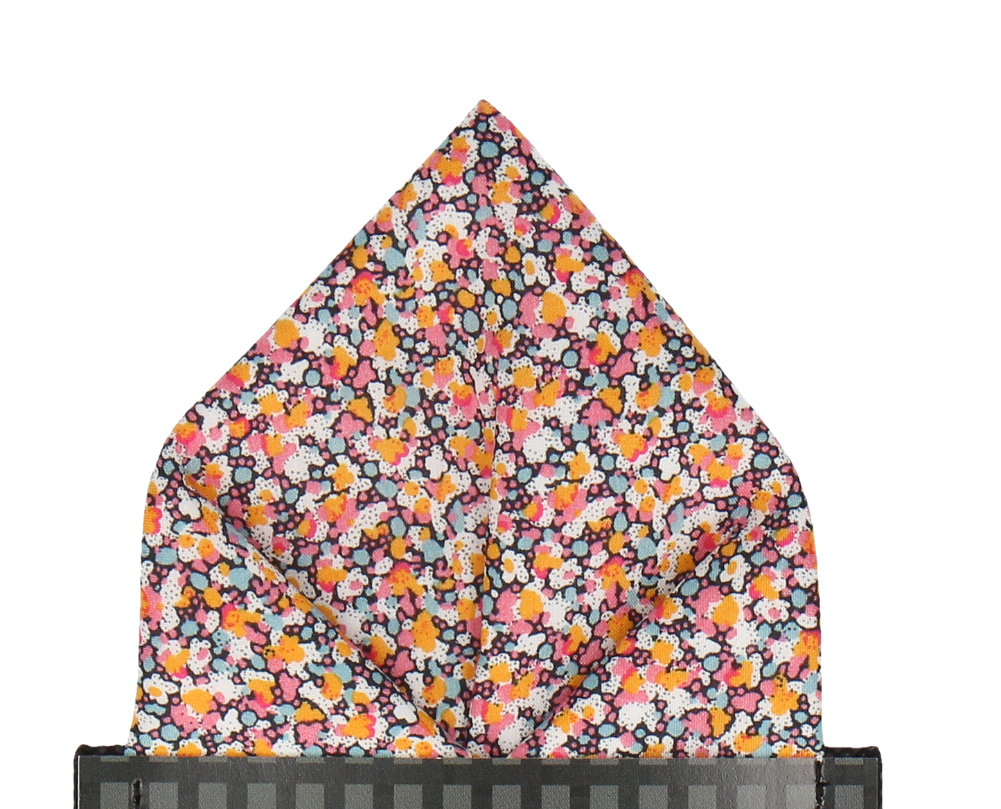 Orange Ditsy Floral Liberty Pocket Square