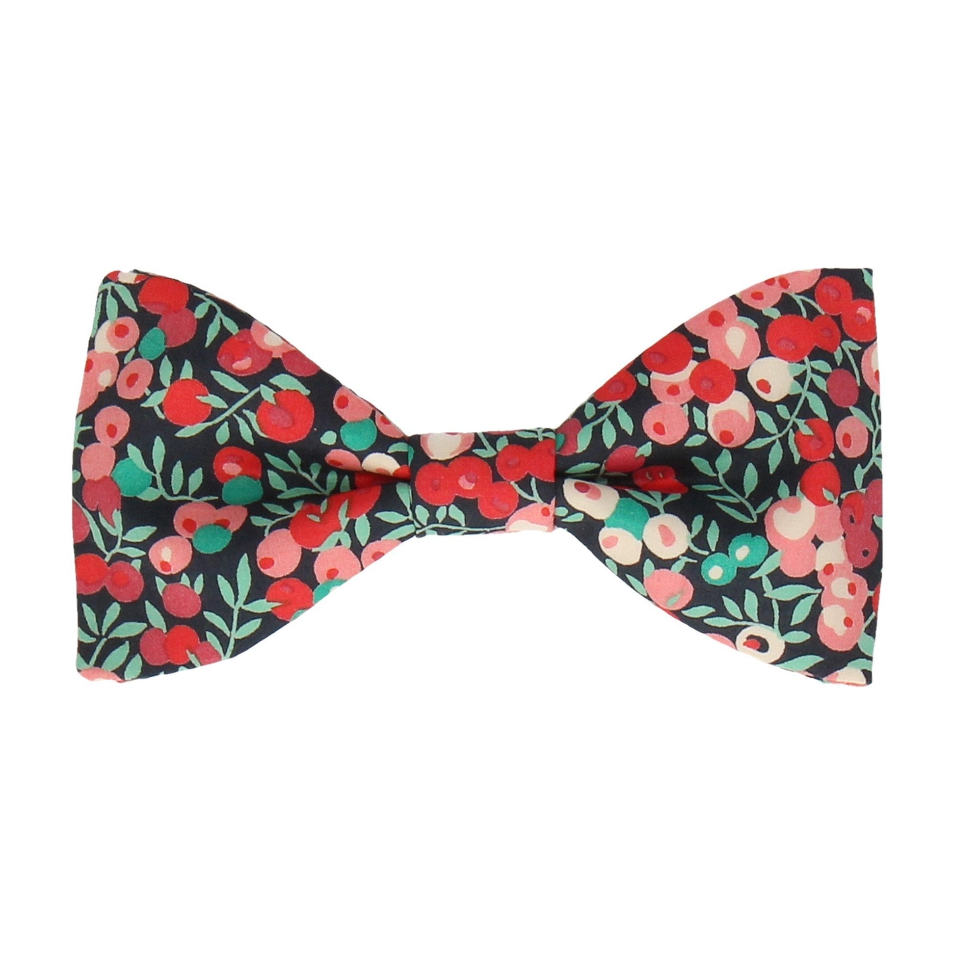 Coral Berry Wiltshire Liberty Cotton Pink Bow Tie - Bow Tie with Free UK Delivery - Mrs Bow Tie