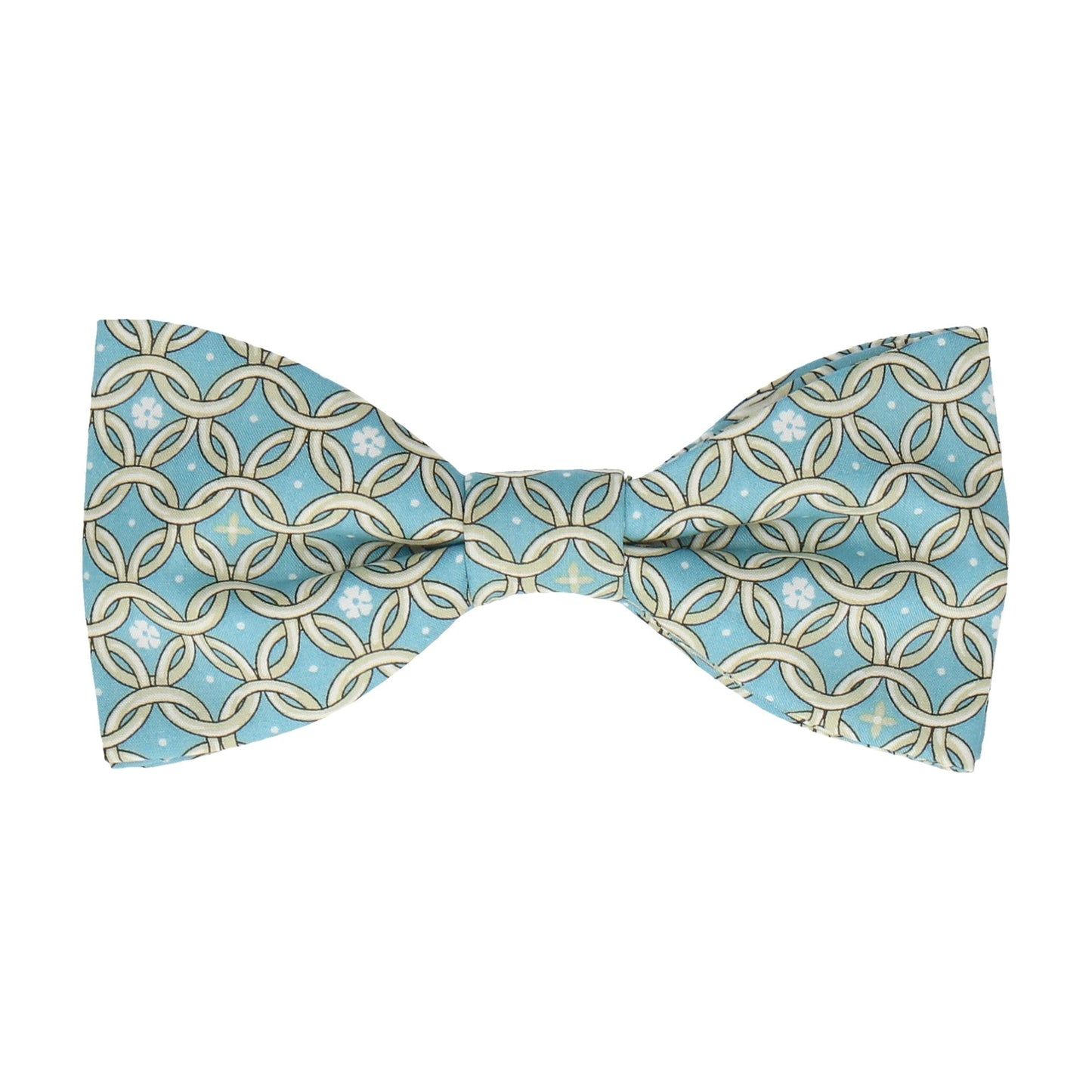 Thomas David Duck Egg Blue Liberty Cotton Bow Tie