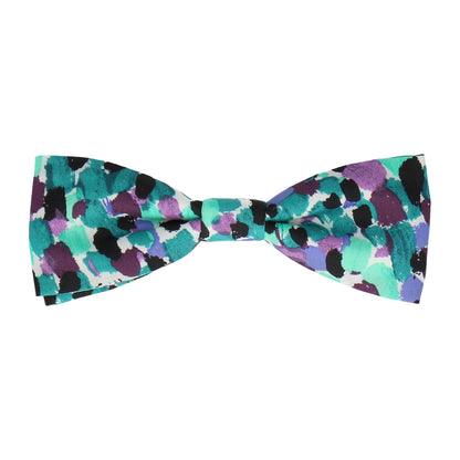 Green Morning Dew Liberty Cotton Bow Tie - Bow Tie with Free UK Delivery - Mrs Bow Tie