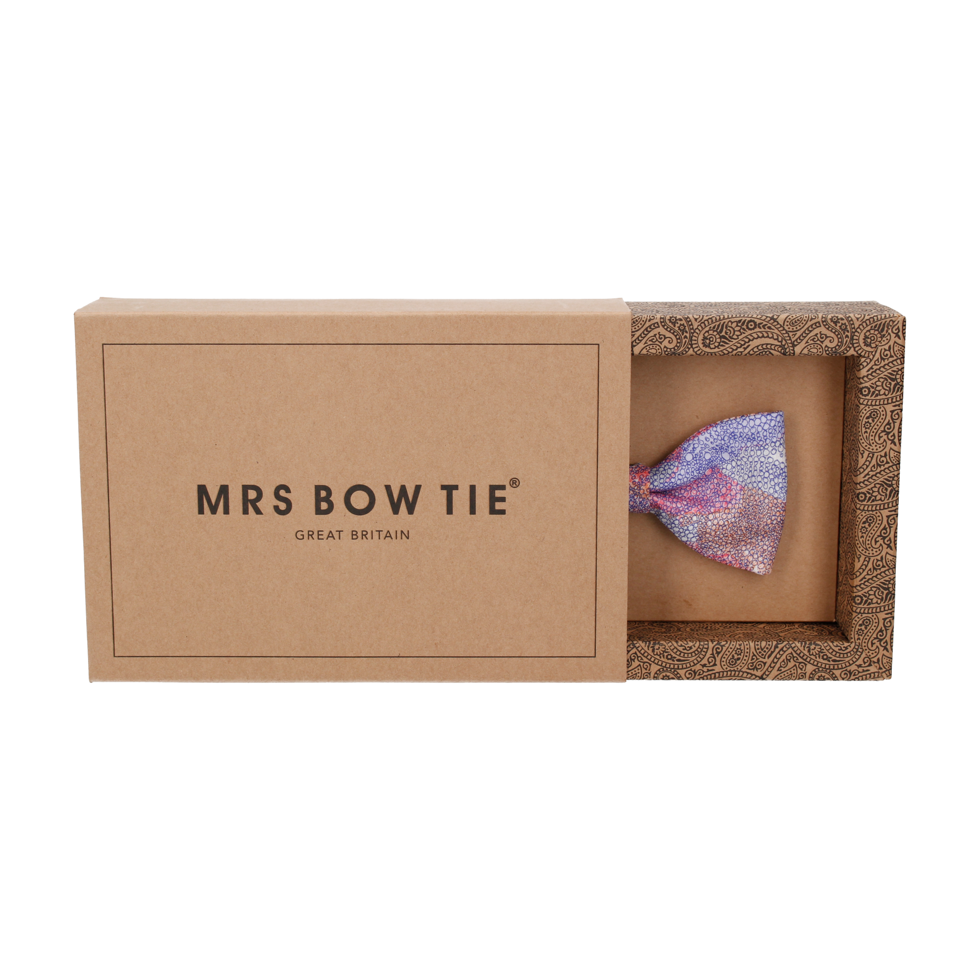 Pink Dots Pattern Luna Liberty Cotton Bow Tie - Bow Tie with Free UK Delivery - Mrs Bow Tie