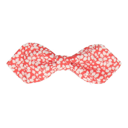 Peach Coral Floral Glenjade Liberty Cotton Bow Tie - Bow Tie with Free UK Delivery - Mrs Bow Tie