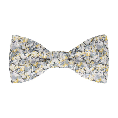 Grey & Saffron Alba Liberty Cotton Bow Tie - Bow Tie with Free UK Delivery - Mrs Bow Tie