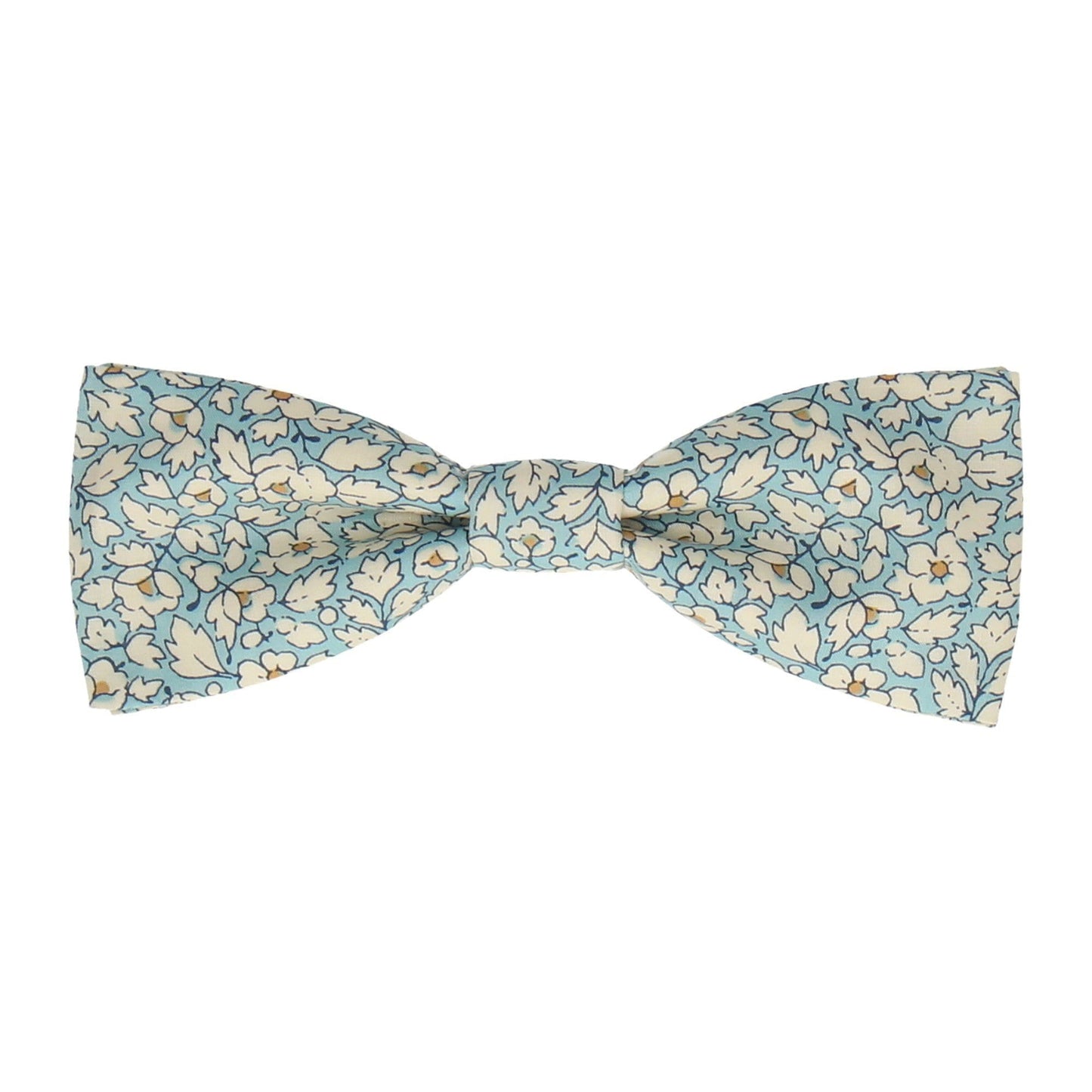 Blue Floral Feather Fields Liberty Cotton Bow Tie - Bow Tie with Free UK Delivery - Mrs Bow Tie