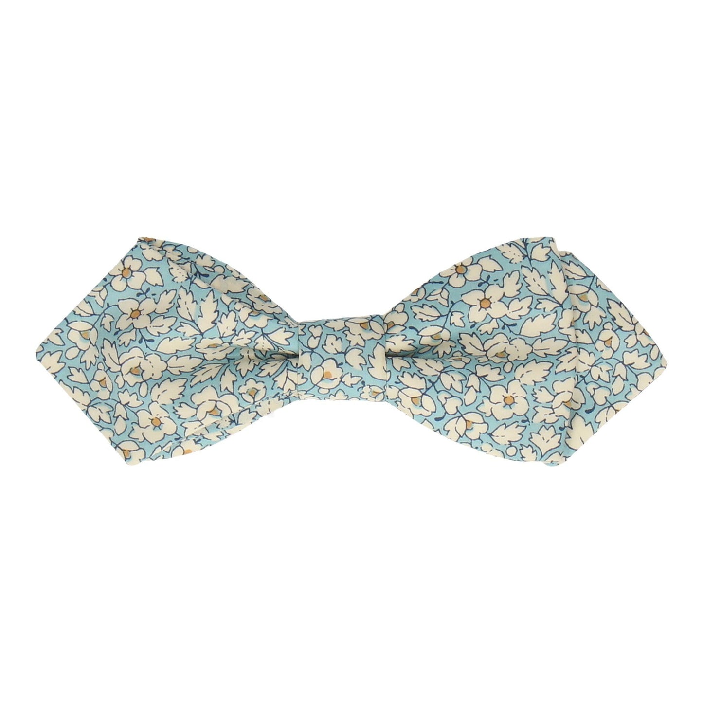 Blue Floral Feather Fields Liberty Cotton Bow Tie - Bow Tie with Free UK Delivery - Mrs Bow Tie