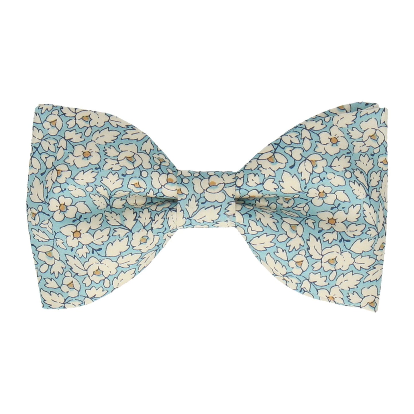 Blue Floral Feather Fields Liberty Cotton Bow Tie - Bow Tie with Free UK Delivery - Mrs Bow Tie