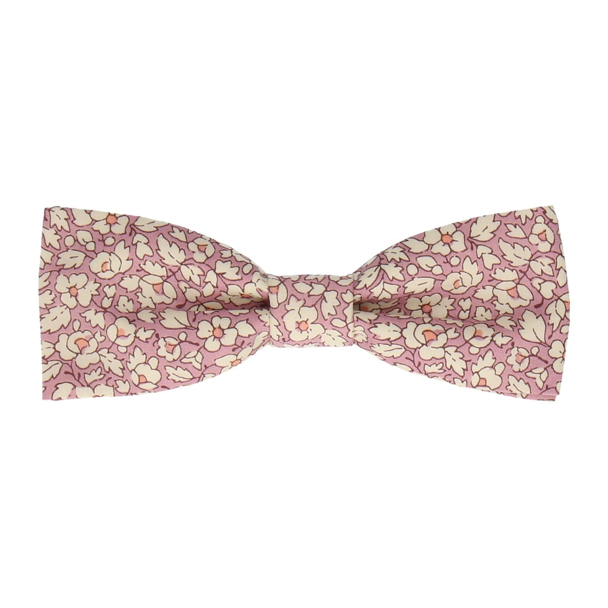 Pink Floral Feather Fields Liberty Cotton Bow Tie - Bow Tie with Free UK Delivery - Mrs Bow Tie