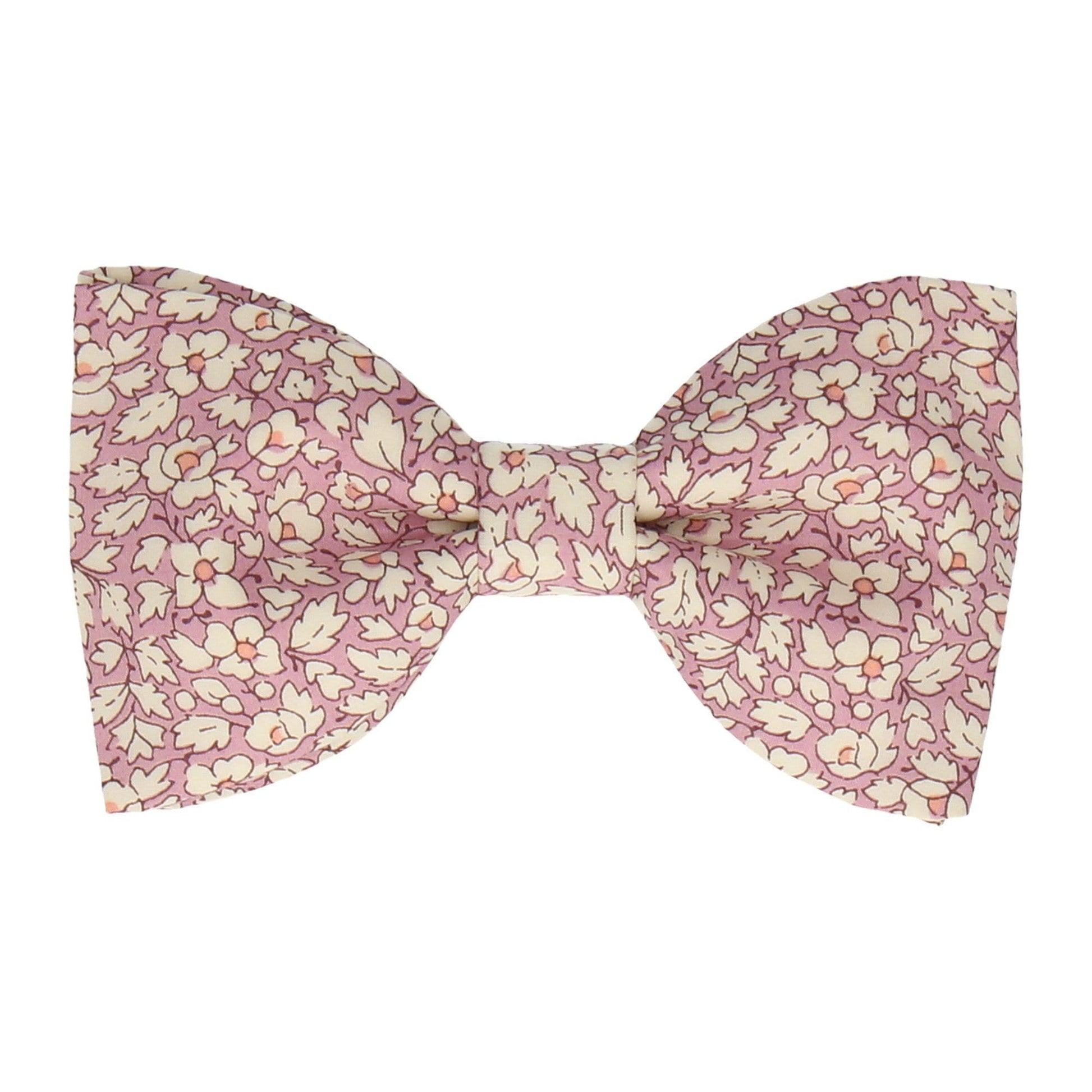 Pink Floral Feather Fields Liberty Cotton Bow Tie - Bow Tie with Free UK Delivery - Mrs Bow Tie