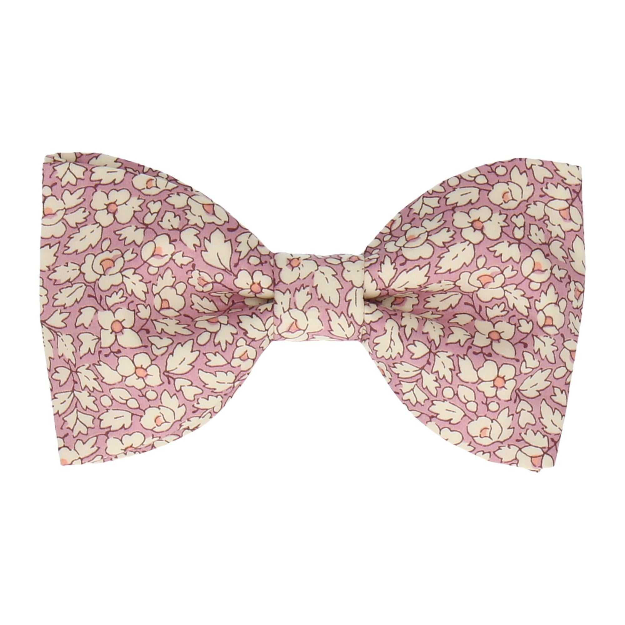 Pink Floral Feather Fields Liberty Cotton Bow Tie - Bow Tie with Free UK Delivery - Mrs Bow Tie