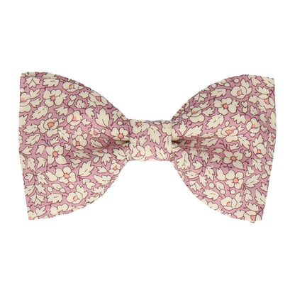 Pink Floral Feather Fields Liberty Cotton Bow Tie - Bow Tie with Free UK Delivery - Mrs Bow Tie