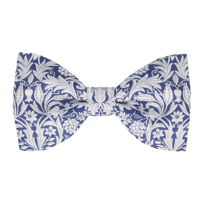 Blue Floral Mortimer Liberty Cotton Bow Tie - Bow Tie with Free UK Delivery - Mrs Bow Tie