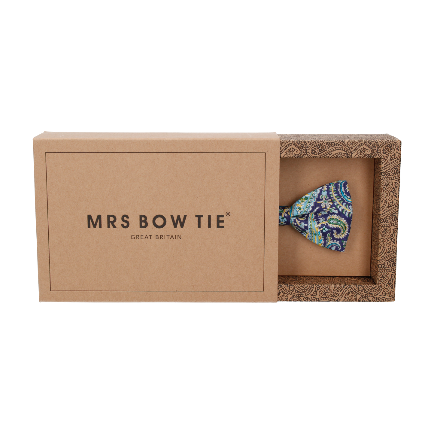 Purple Multi Paisley Felix Liberty Cotton Bow Tie - Bow Tie with Free UK Delivery - Mrs Bow Tie