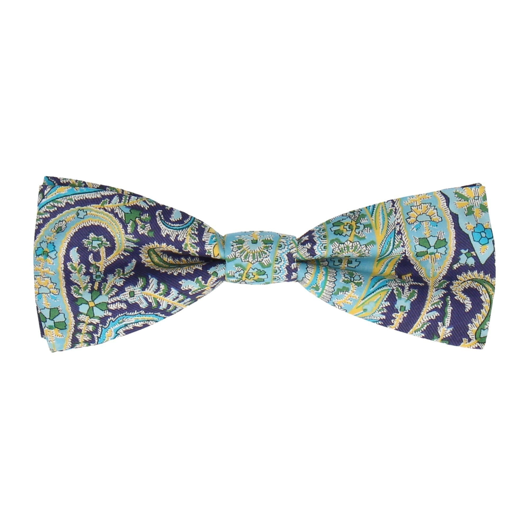 Purple Multi Paisley Felix Liberty Cotton Bow Tie - Bow Tie with Free UK Delivery - Mrs Bow Tie