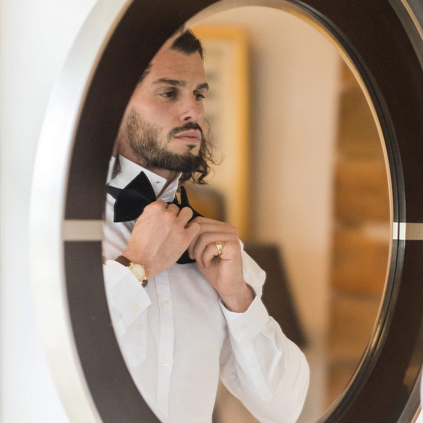 Black Velvet Large Evening Bow Tie