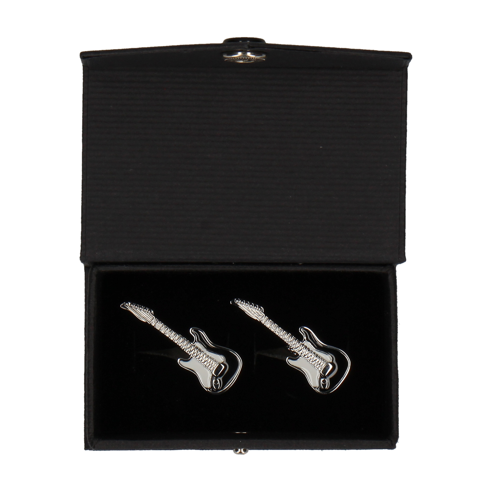 Black & White Guitars Cufflinks - Cufflinks with Free UK Delivery - Mrs Bow Tie