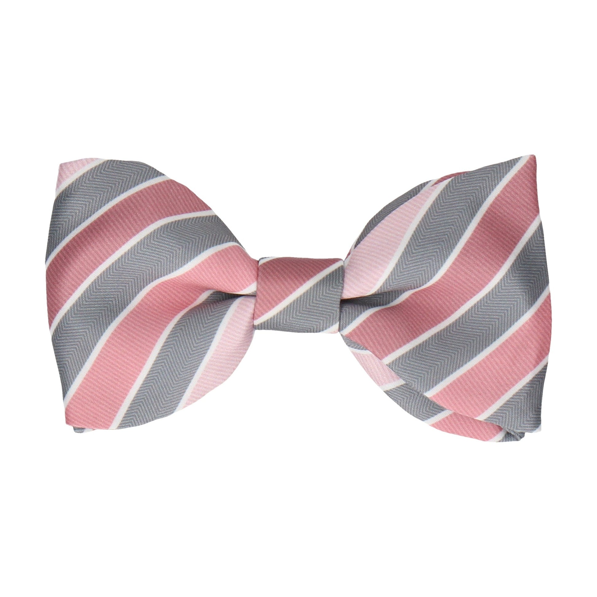 Grey & Pink Ombre Business Stripe Bow Tie - Bow Tie with Free UK Delivery - Mrs Bow Tie