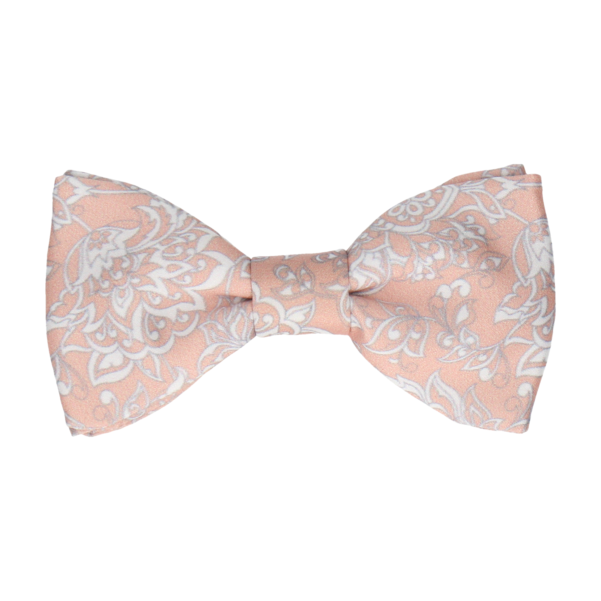 Pale Apricot Vintage Floral Bow Tie - Bow Tie with Free UK Delivery - Mrs Bow Tie