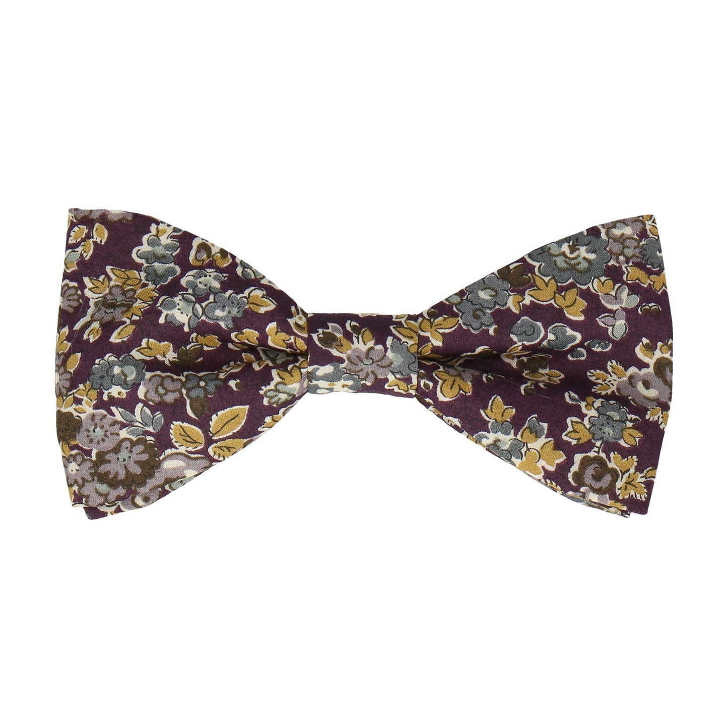 Purple Autumnal Floral Bow Tie - Bow Tie with Free UK Delivery - Mrs Bow Tie