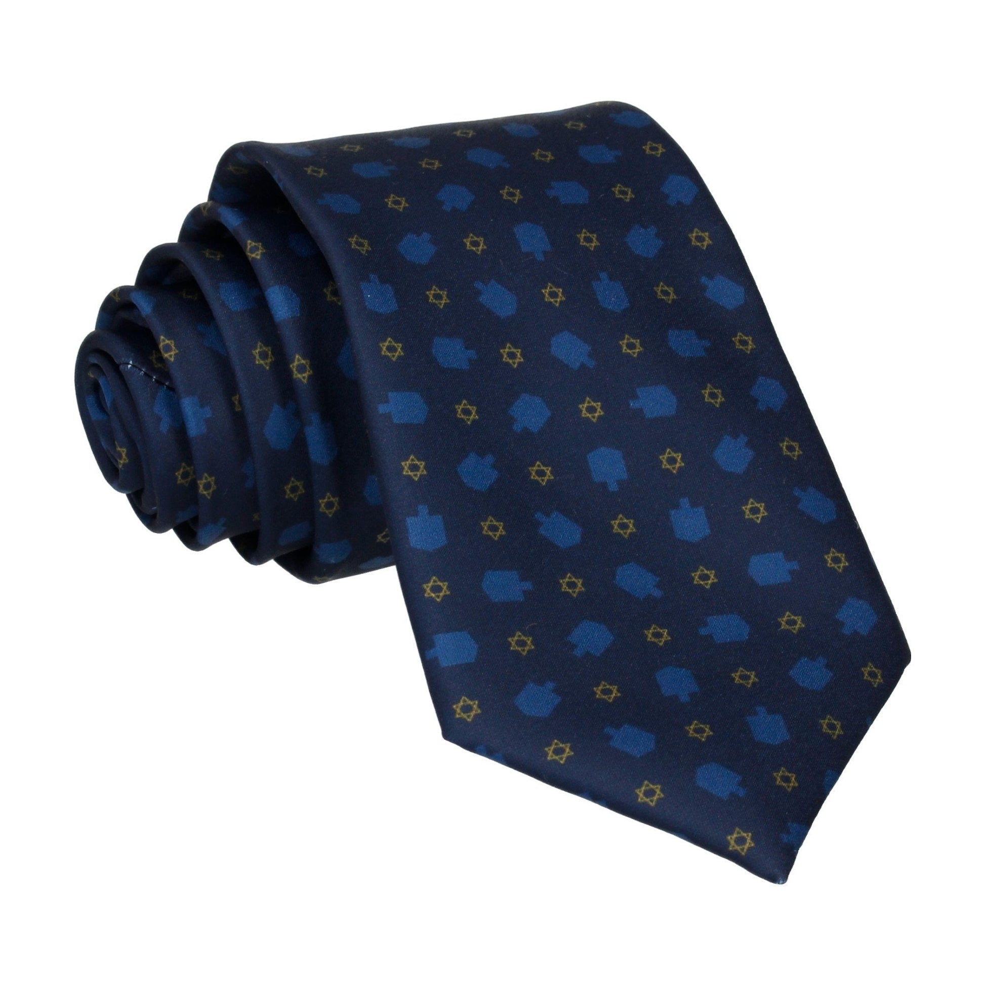 Dreidel & Star Tie - Tie with Free UK Delivery - Mrs Bow Tie