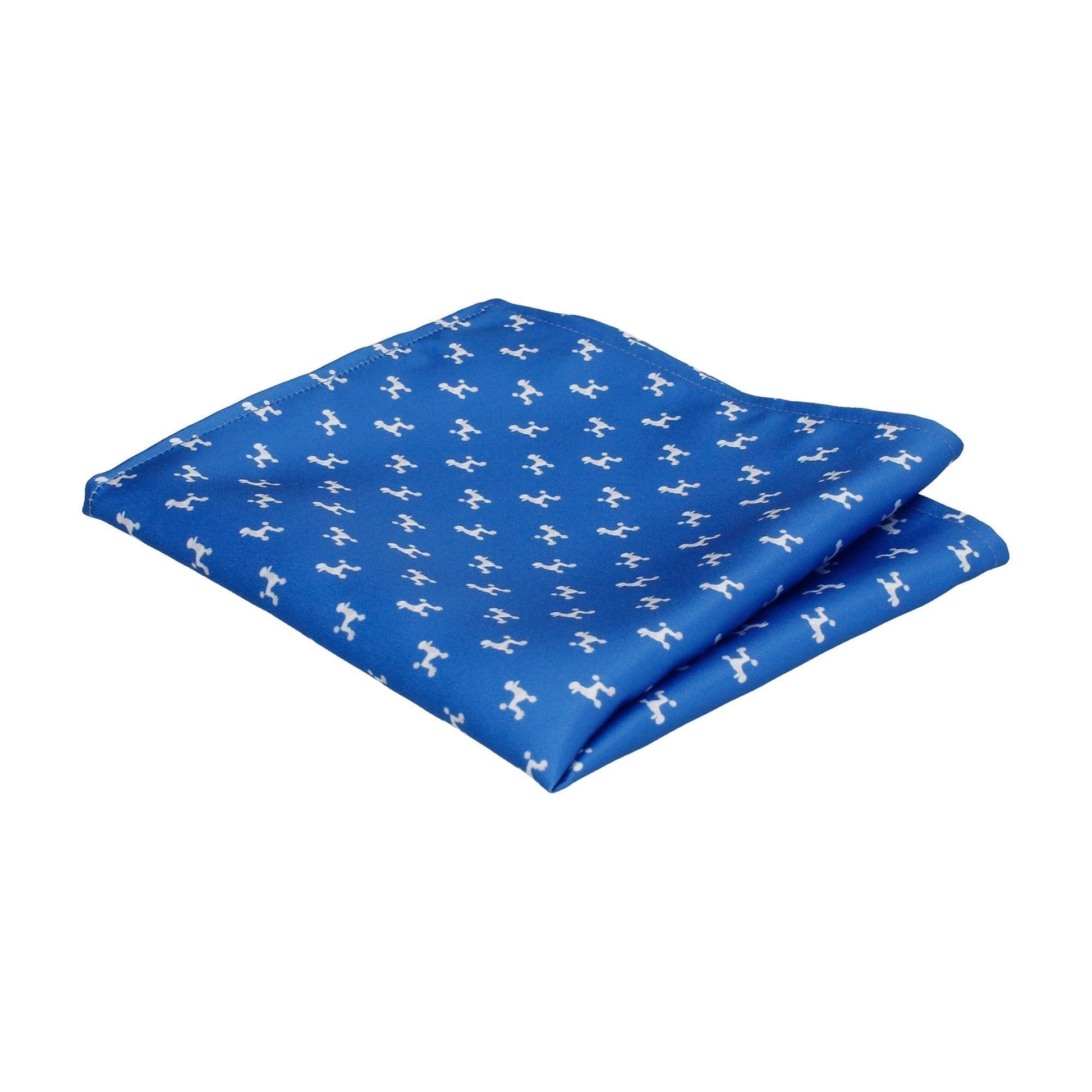 Blue Poodle Pocket Square - Pocket Square with Free UK Delivery - Mrs Bow Tie