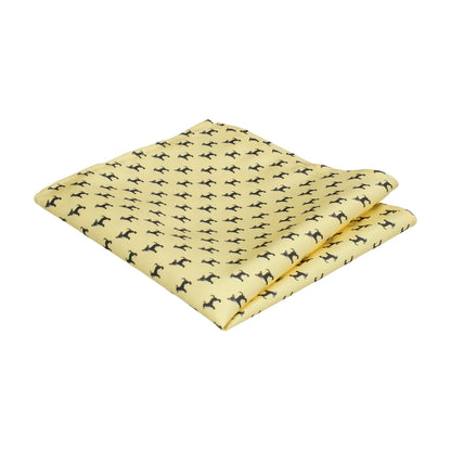 Chihuahua Lemon Yellow Dog Pocket Square - Pocket Square with Free UK Delivery - Mrs Bow Tie