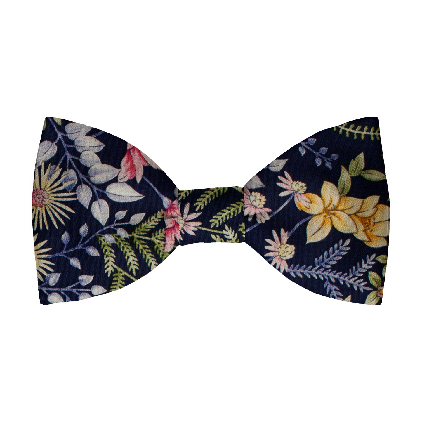 Regal Garden Dark Blue Cotton Bow Tie