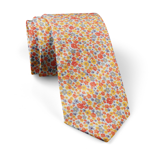 Summer Floral Daze Cotton Tie