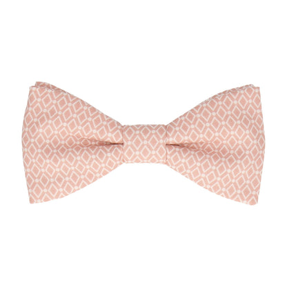 Diamond Quartz Pink Pattern Cotton Bow Tie - Bow Tie with Free UK Delivery - Mrs Bow Tie